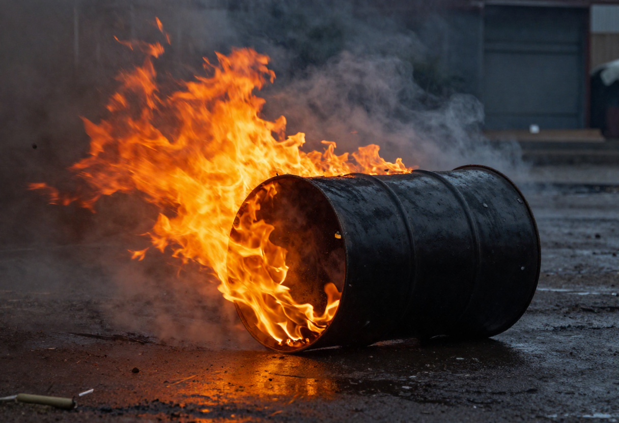 flambe des prix du baril de pétrole